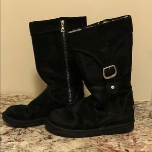 Ugg boots with zipper and buckle detail